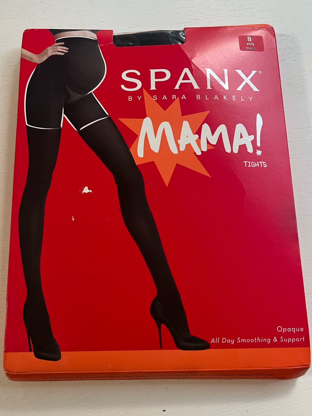 SPANX Mama! Opaque Black Maternity Tights
